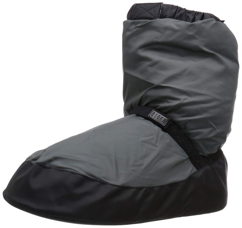 Bloch womens Warm Up Bootie Dance Shoe, Charcoal, X-Small US